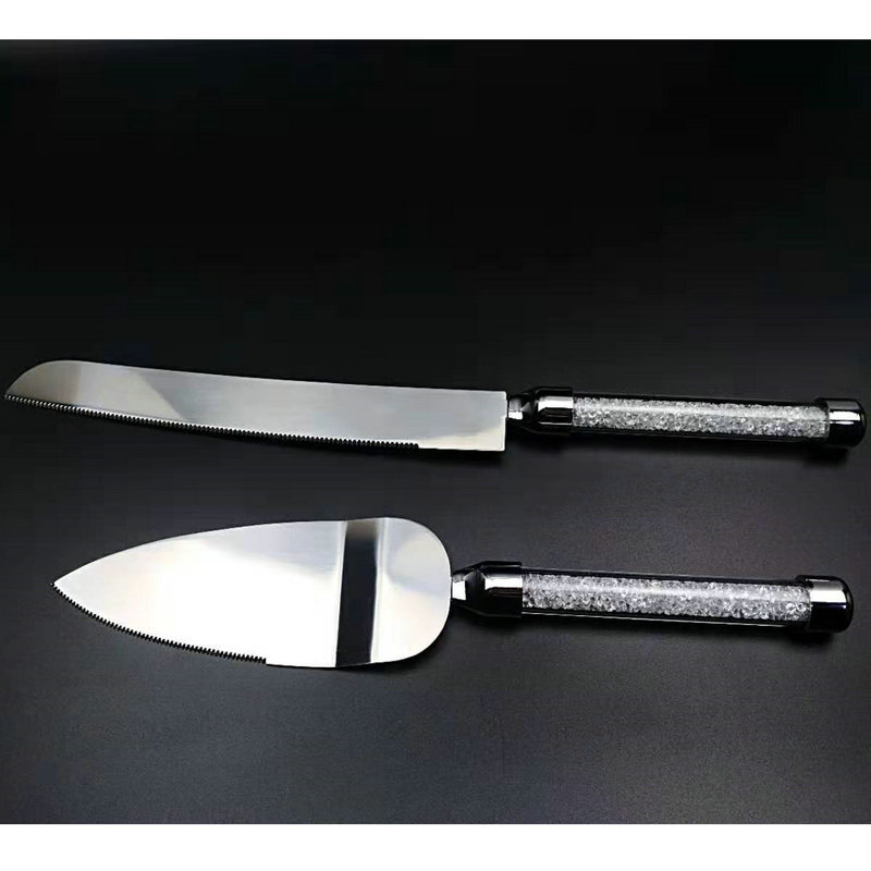 Wedding gifts Crystal diamond cake knife scraper baking tools wedding scene props wedding souvenirs