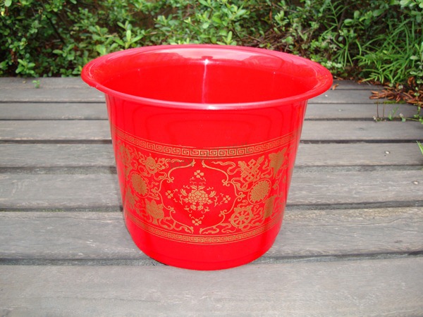 Factory-wholesale Chinese wedding flower red flower pot wedding flower pot 320-350 Factory-wholesale Chinese wedding flower red flower pot wedding flower pot 320-350
