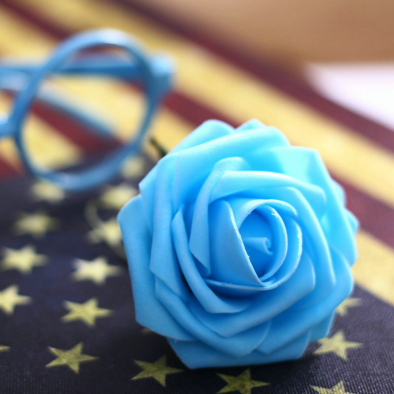 Factory Wholesale 8cm Artificial PE Rose Foamflower Wedding Flower Arch Bridal Bouquet Wedding Candies Box Floral Ball Bouquet