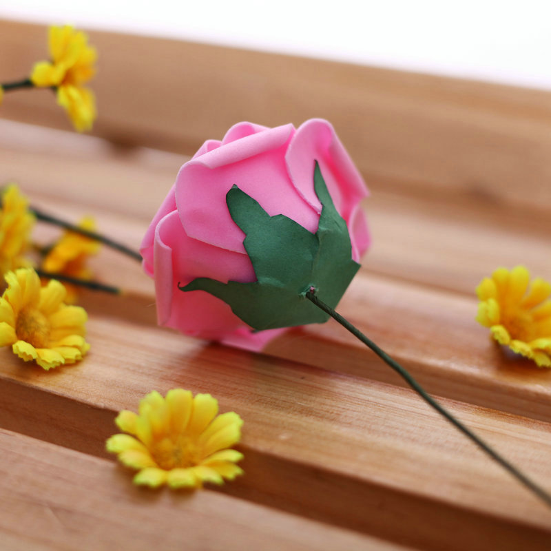 Factory Wholesale 8cm Artificial PE Rose Foamflower Wedding Flower Arch Bridal Bouquet Wedding Candies Box Floral Ball Bouquet