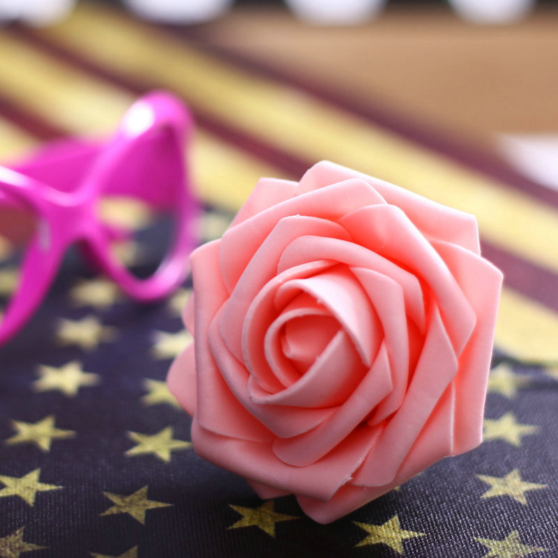 Factory Wholesale 8cm Artificial PE Rose Foamflower Wedding Flower Arch Bridal Bouquet Wedding Candies Box Floral Ball Bouquet