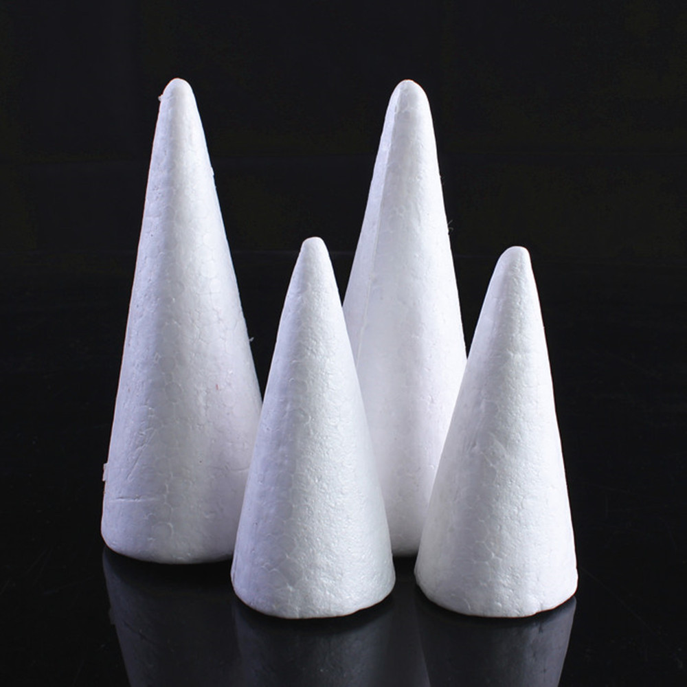 Creative Foam Ball White Solid Wedding Flower Arrangement Poly Dragon Ball Kindergarten Handicraft DIY Material Expandable Polystyrene Ball