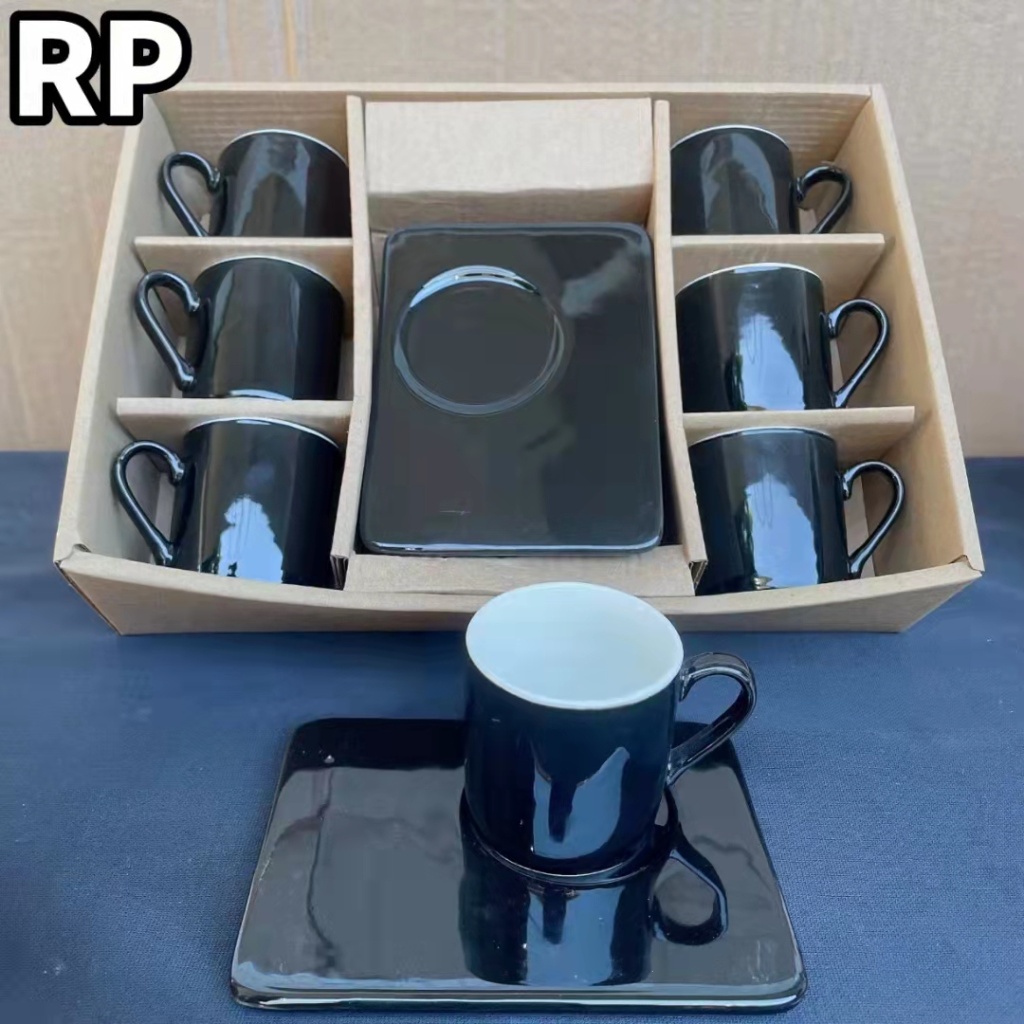 6 Cups 6 Saucers Coffee Set Set Ceramic Cup Ceramic Plate Style Coffee Set Tea Set Wedding Gift 6 Cups 6 Saucers Coffee Set Set Ceramic Cup Ceramic Plate Style Coffee Set Tea Set Wedding Gift