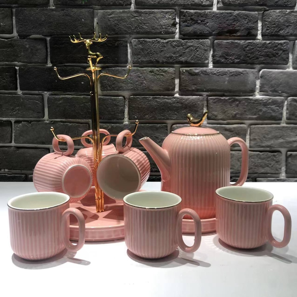 A Pot of 6 Cups Coffee Set Sets of Drinking Ware Colored Glaze New Drinking Ware Entry Lux Style Wedding Gift Ceramic Water Set Drinking Ware A Pot of 6 Cups Coffee Set Sets of Drinking Ware Colored Glaze New Drinking Ware Entry Lux Style Wedding Gift Ceramic Water Set Drinking Ware