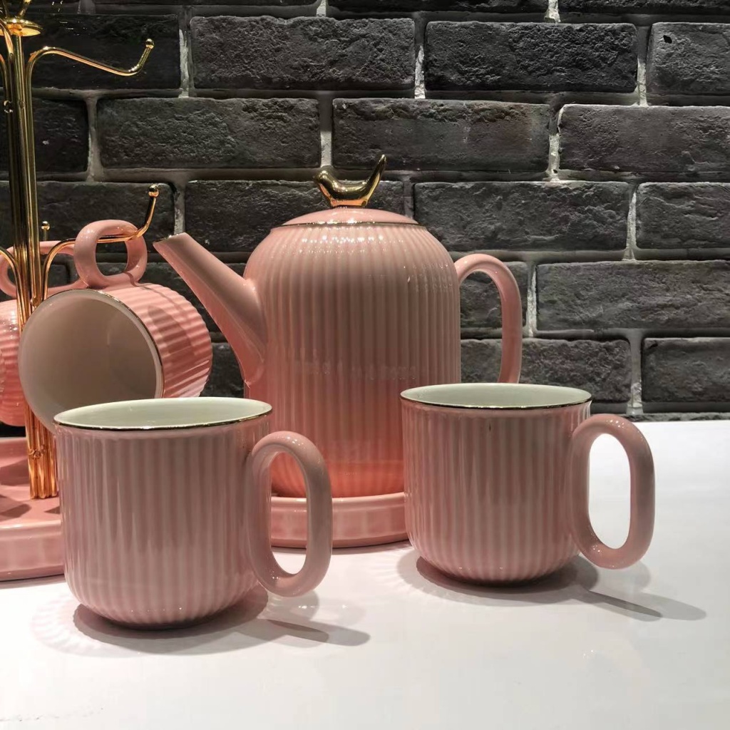 A Pot of 6 Cups Coffee Set Sets of Drinking Ware Colored Glaze New Drinking Ware Entry Lux Style Wedding Gift Ceramic Water Set Drinking Ware A Pot of 6 Cups Coffee Set Sets of Drinking Ware Colored Glaze New Drinking Ware Entry Lux Style Wedding Gift Ceramic Water Set Drinking Ware