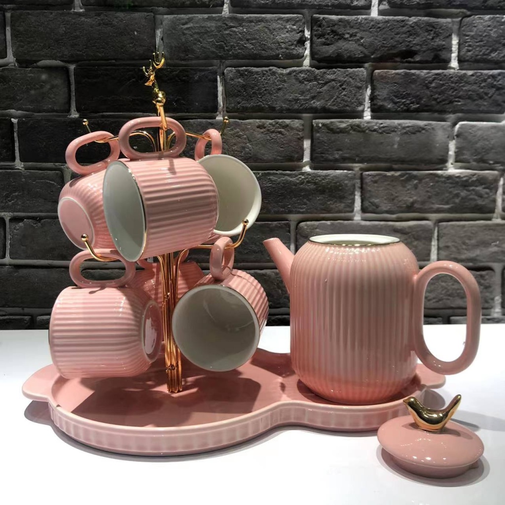 A Pot of 6 Cups Coffee Set Sets of Drinking Ware Colored Glaze New Drinking Ware Entry Lux Style Wedding Gift Ceramic Water Set Drinking Ware A Pot of 6 Cups Coffee Set Sets of Drinking Ware Colored Glaze New Drinking Ware Entry Lux Style Wedding Gift Ceramic Water Set Drinking Ware