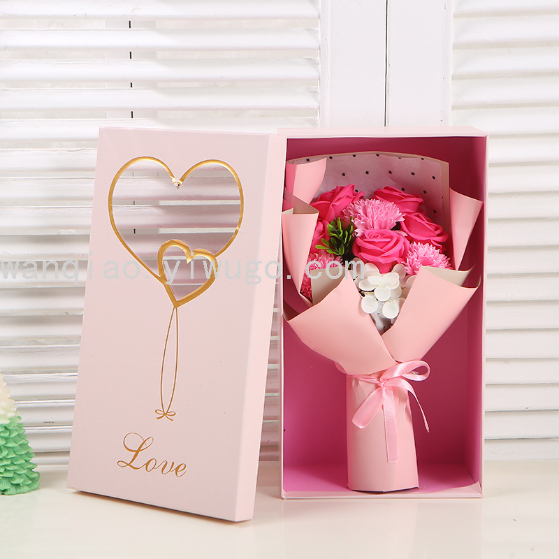 Rose Carnation Soap Soap Flower Rose Flower Box Wedding Gift Box Valentine's Day Christmas Decorative Craft Gift Rose Carnation Soap Soap Flower Rose Flower Box Wedding Gift Box Valentine's Day Christmas Decorative Craft Gift