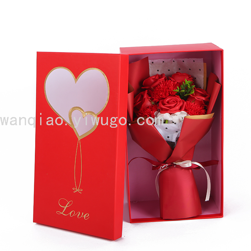 Rose Carnation Soap Soap Flower Rose Flower Box Wedding Gift Box Valentine's Day Christmas Decorative Craft Gift Rose Carnation Soap Soap Flower Rose Flower Box Wedding Gift Box Valentine's Day Christmas Decorative Craft Gift