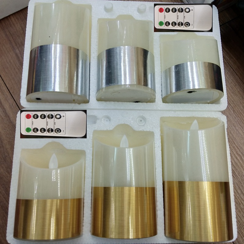 Wholesale quality wedding candles tuhao gold appearance electronic candle lamp decoration candles Wholesale quality wedding candles tuhao gold appearance electronic candle lamp decoration candles