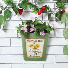 Factory Direct Sales Home Decoration Wedding Flower Arrangement Iron Bucket Iron Flower Arrangement Crafts Decoration Sm