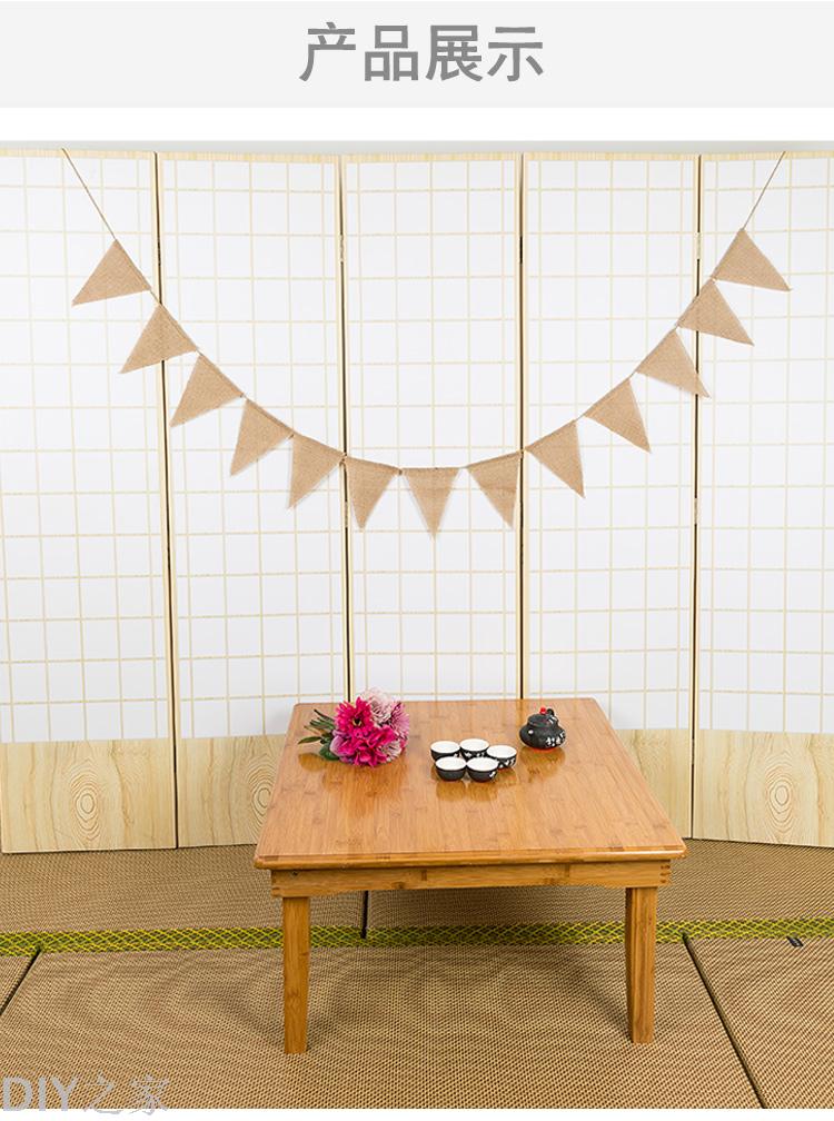 Plate burlap pennant 13 DIY crafts Christmas decorations wedding party flag