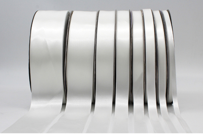White Encryption Polyester Ribbon Gift Packing Wedding Decorative Christmas Crafts Ribbons Clothing Accessories