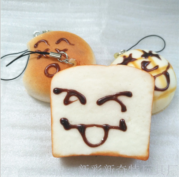 Squishy slow rebound simulation PU pattern food play bread model wedding photography props crafts wholesale