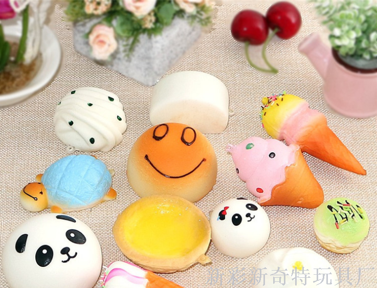 Squishy slow rebound simulation PU pattern food play bread model wedding photography props crafts wholesale