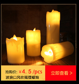 Black Core Tears LED Electronic Candle Light Creative Birthday Wedding Halloween Party Crafts Candle
