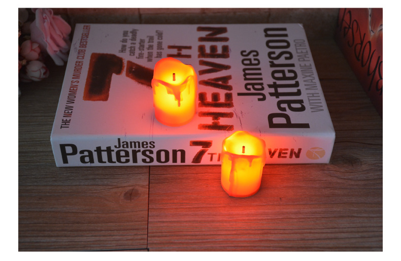 Black Core Tears LED Electronic Candle Light Creative Birthday Wedding Halloween Party Crafts Candle