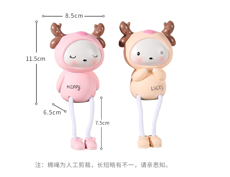 Cute Cartoon Hanging Feet Couple Doll Home Decoration Creative Wedding Gift Birthday Gift Resin Crafts