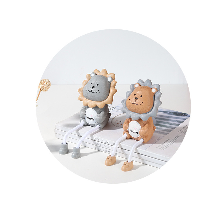 Cute Cartoon Hanging Feet Couple Doll Home Decoration Creative Wedding Gift Birthday Gift Resin Crafts