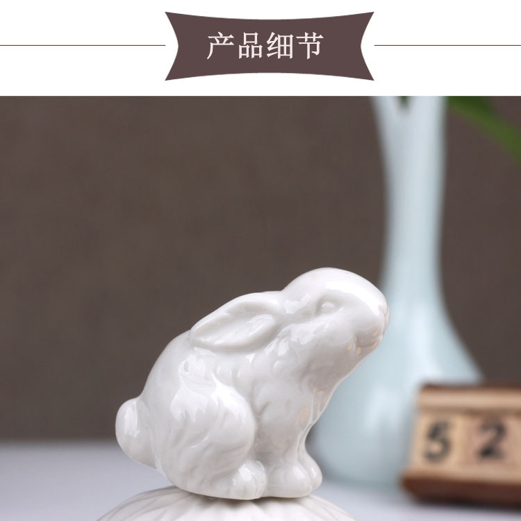 Ceramic storage tank Candy tank Storage tank Electroplating crafts home decoration storage tank wedding jewelry gift box