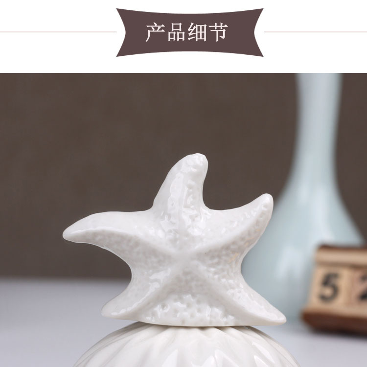 Ceramic storage tank Candy tank Storage tank Electroplating crafts home decoration storage tank wedding jewelry gift box