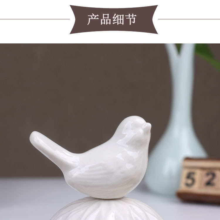 Ceramic storage tank Candy tank Storage tank Electroplating crafts home decoration storage tank wedding jewelry gift box