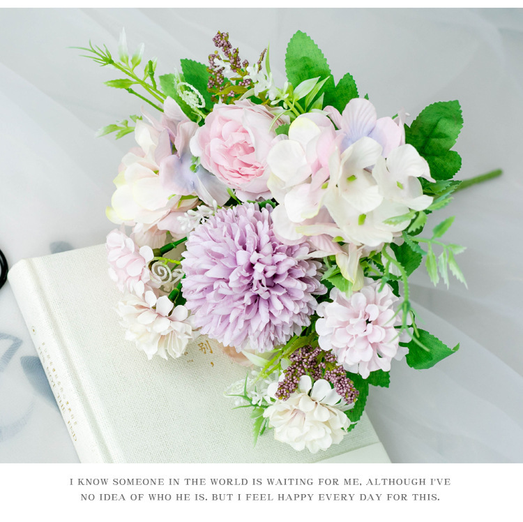 Nordic Ins Artificial Rose Wedding Bouquet Bunches Wedding Shooting Props Floral Wedding ornaments