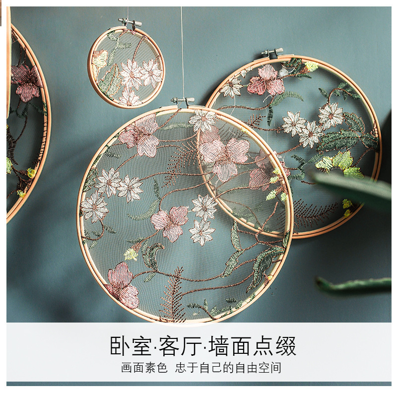 Handmade Embroidery Frame Embroidered Garden Ornaments Wedding Decoration Showing Stand Decoration Bedroom Pendant Cr013 Handmade Embroidery Frame Embroidered Garden Ornaments Wedding Decoration Showing Stand Decoration Bedroom Pendant Cr013