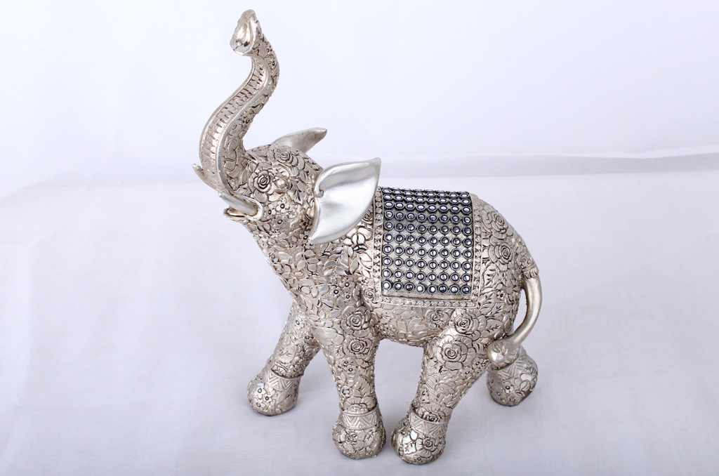 Resin Crafts New European Rose Pattern Couple Elephant Ornaments Wedding Gift Home Ornament Resin Crafts New European Rose Pattern Couple Elephant Ornaments Wedding Gift Home Ornament
