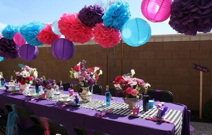 Paper garland wedding supplies colored paper lanterns decorated marriage room layout birthday bouquet