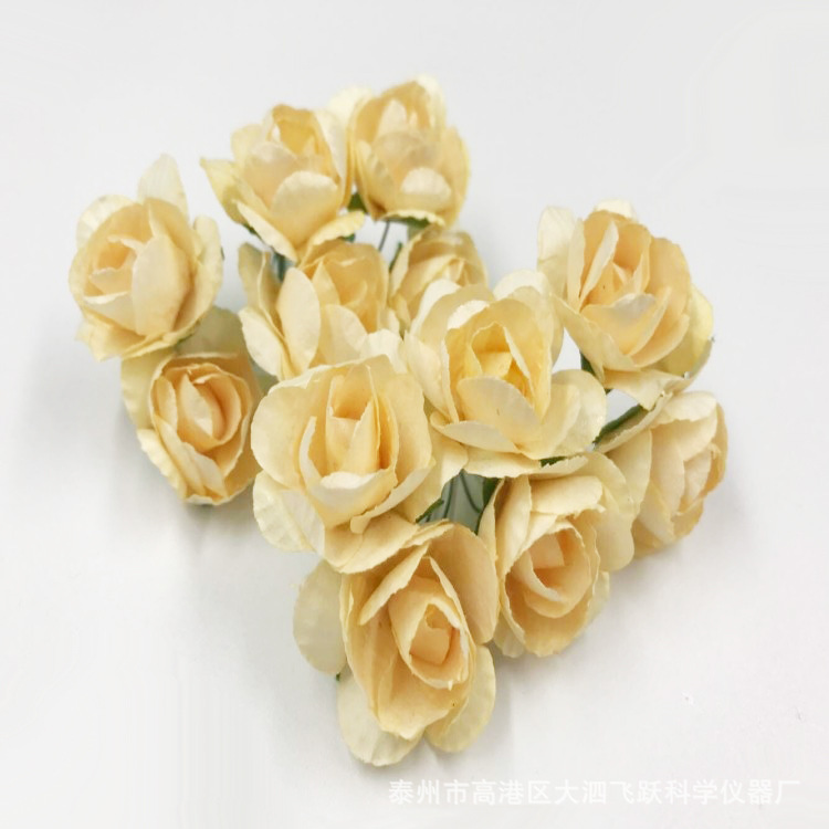 2. 5cm Azalea Peony Rose Handmade Simulation Paper Flower DIY Wedding Candies Box Garland Accessories Paper Flower Bouquet