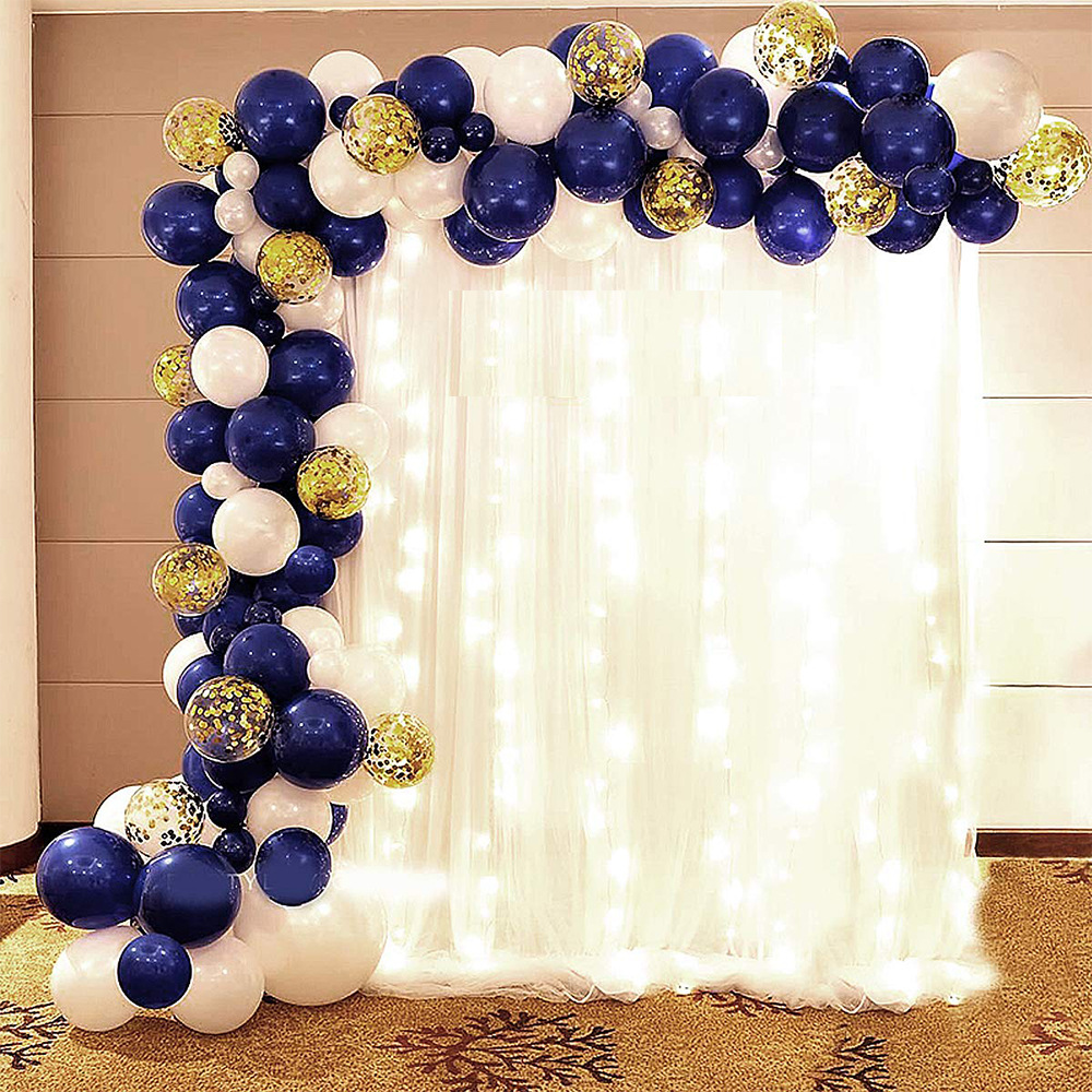 Amazon Balloon Garland Arch Bridge Night Blue White Balloon Paper Scrap Balloon Party Background DIY Decoration Supplies Amazon Balloon Garland Arch Bridge Night Blue White Balloon Paper Scrap Balloon Party Background DIY Decoration Supplies