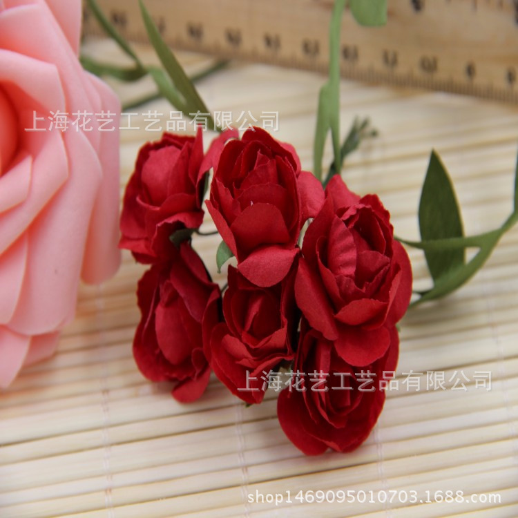 Garland Material Azalea Rose DIY Wedding Wedding Candies Box Embellished Gift Box Packaging Decoration Accessories Paper Flower