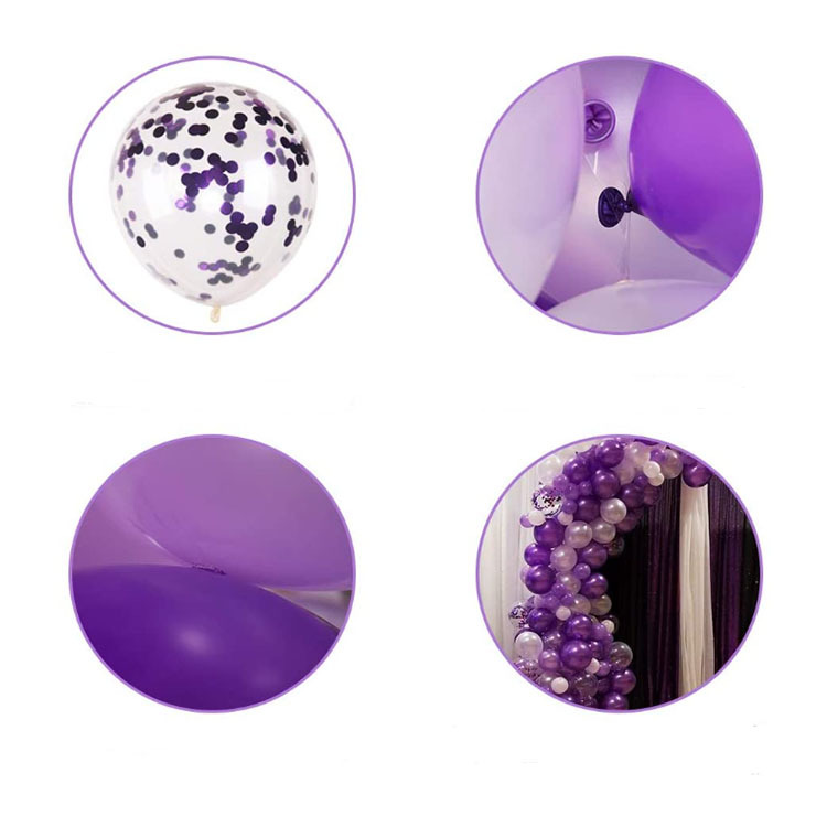 Amazon Hot Sale Purple Balloon Garland Purple Suit Colorful Paper Scrap Balloon Wedding Birthday Party Decoration Amazon Hot Sale Purple Balloon Garland Purple Suit Colorful Paper Scrap Balloon Wedding Birthday Party Decoration