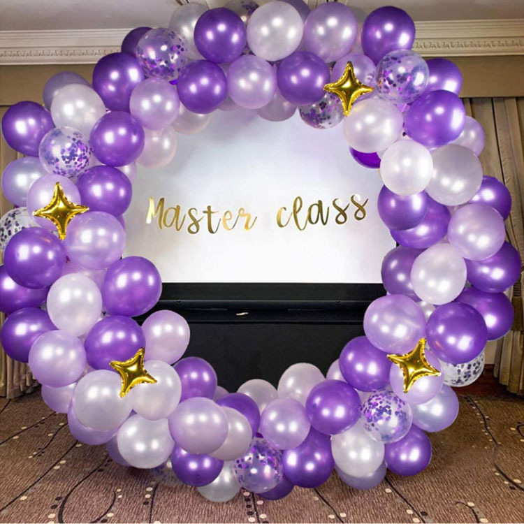 Amazon Hot Sale Purple Balloon Garland Purple Suit Colorful Paper Scrap Balloon Wedding Birthday Party Decoration Amazon Hot Sale Purple Balloon Garland Purple Suit Colorful Paper Scrap Balloon Wedding Birthday Party Decoration