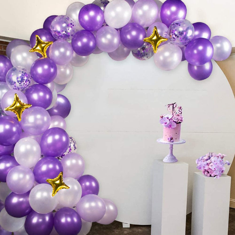 Amazon Hot Sale Purple Balloon Garland Purple Suit Colorful Paper Scrap Balloon Wedding Birthday Party Decoration Amazon Hot Sale Purple Balloon Garland Purple Suit Colorful Paper Scrap Balloon Wedding Birthday Party Decoration