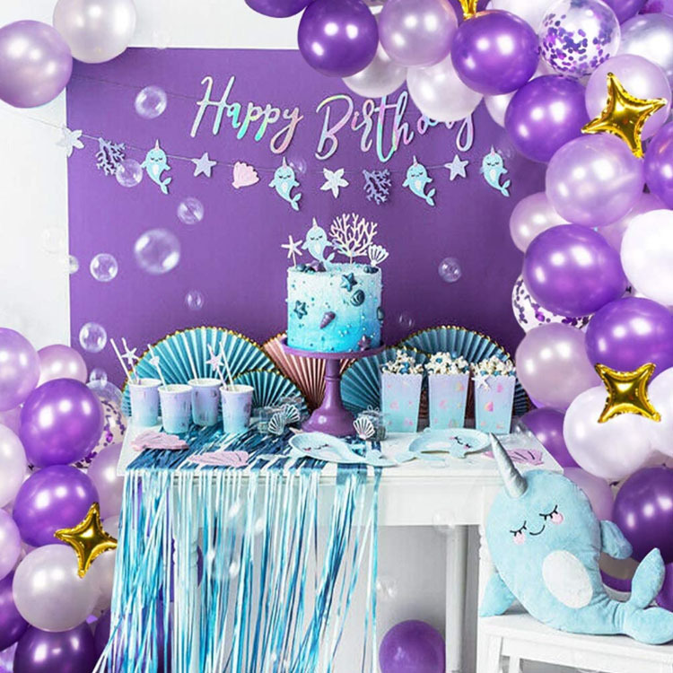 Amazon Hot Sale Purple Balloon Garland Purple Suit Colorful Paper Scrap Balloon Wedding Birthday Party Decoration Amazon Hot Sale Purple Balloon Garland Purple Suit Colorful Paper Scrap Balloon Wedding Birthday Party Decoration
