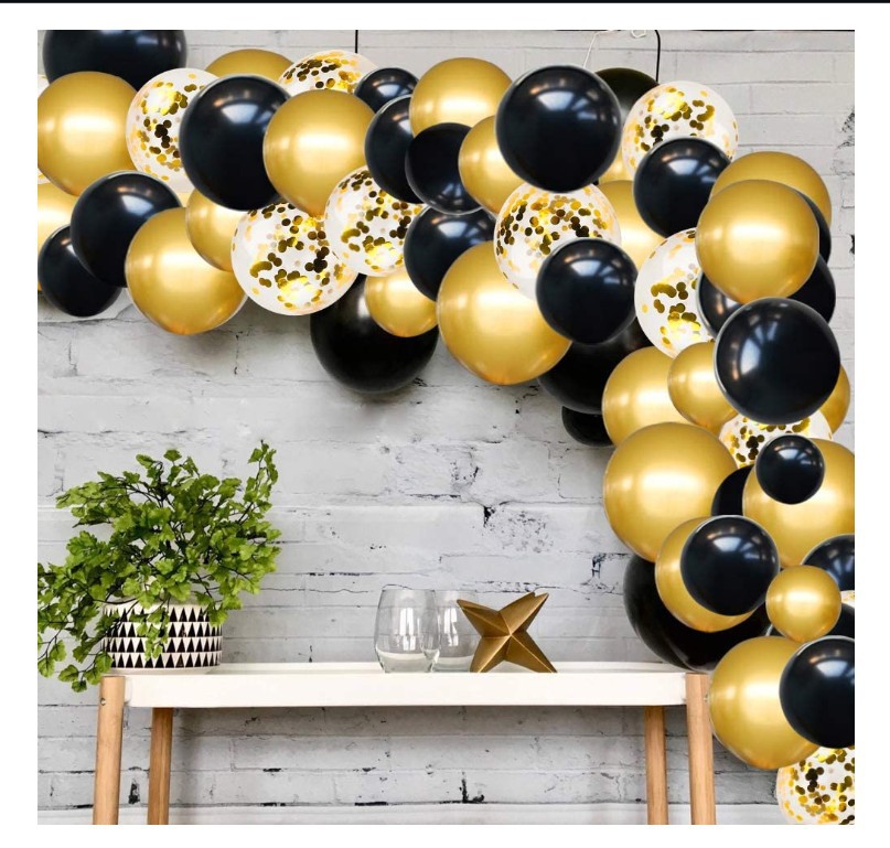 Black Gold Colorful Paper Scrap Balloon Arch Garland Set Party Balloon Birthday Wedding Shower Graduation Decoration Black Gold Colorful Paper Scrap Balloon Arch Garland Set Party Balloon Birthday Wedding Shower Graduation Decoration