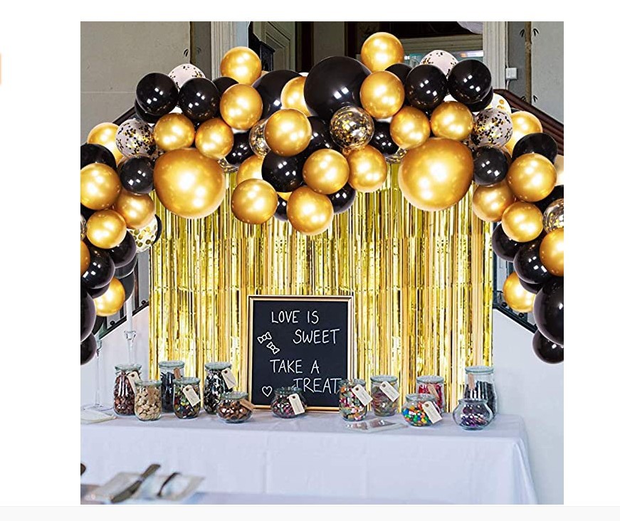 Black Gold Colorful Paper Scrap Balloon Arch Garland Set Party Balloon Birthday Wedding Shower Graduation Decoration Black Gold Colorful Paper Scrap Balloon Arch Garland Set Party Balloon Birthday Wedding Shower Graduation Decoration