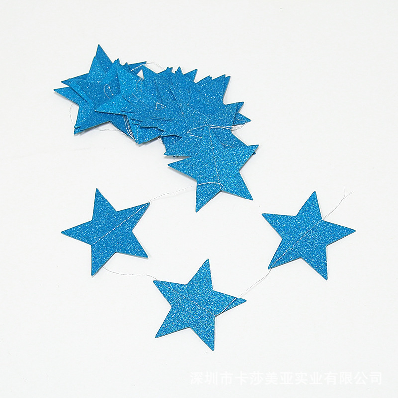 Mirror Wall Stickers FiveCorner Star Paper String Garland Christmas Decoration Wedding Party Flag Pulling Window Mirror Wall Stickers FiveCorner Star Paper String Garland Christmas Decoration Wedding Party Flag Pulling Window