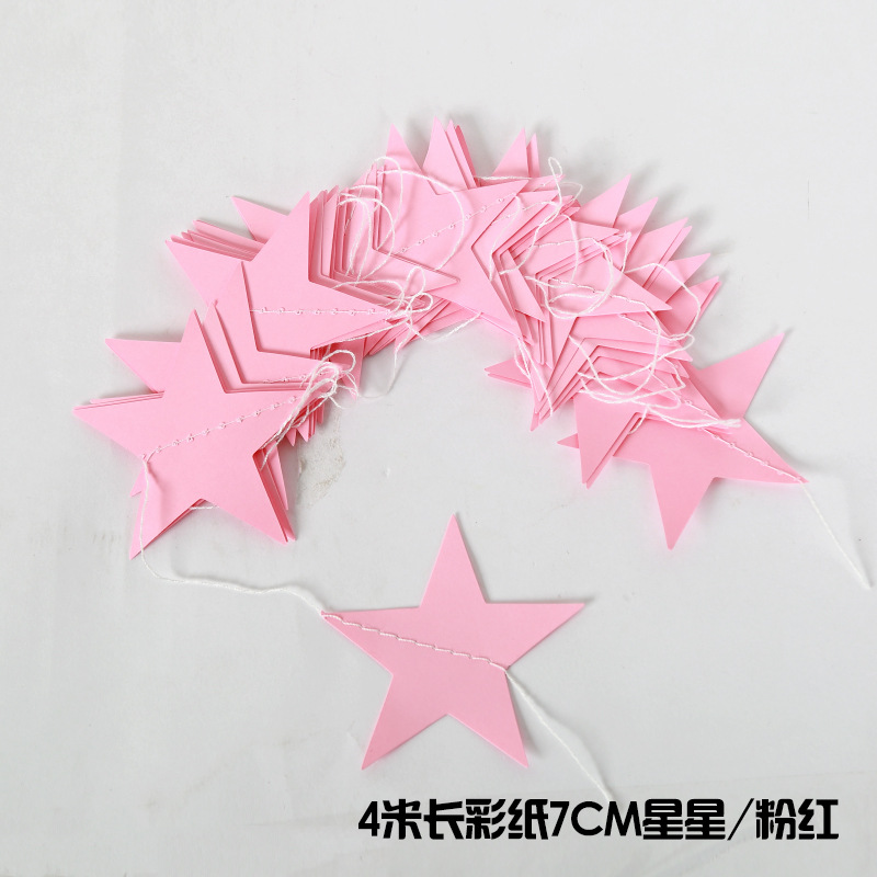 Mirror Wall Stickers FiveCorner Star Paper String Garland Christmas Decoration Wedding Party Flag Pulling Window Mirror Wall Stickers FiveCorner Star Paper String Garland Christmas Decoration Wedding Party Flag Pulling Window