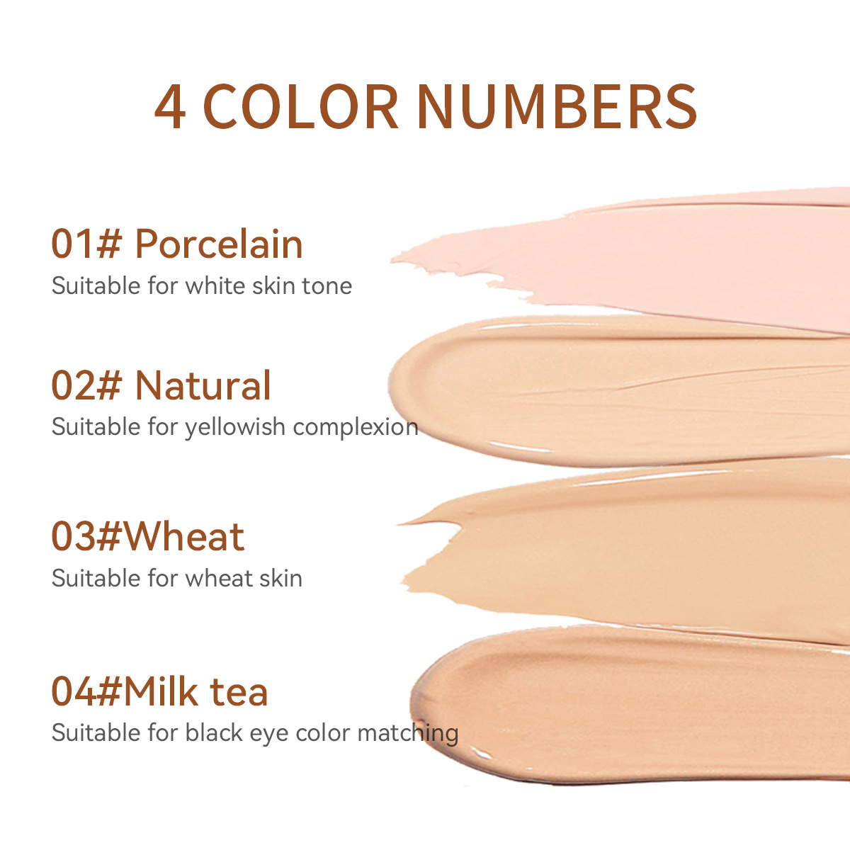 Cross-Border Liquid Concealer Cover Dark Circles Spots BB Cream Foundation Liquid Concealer Cosmetics Lipstick Mask Wholesale