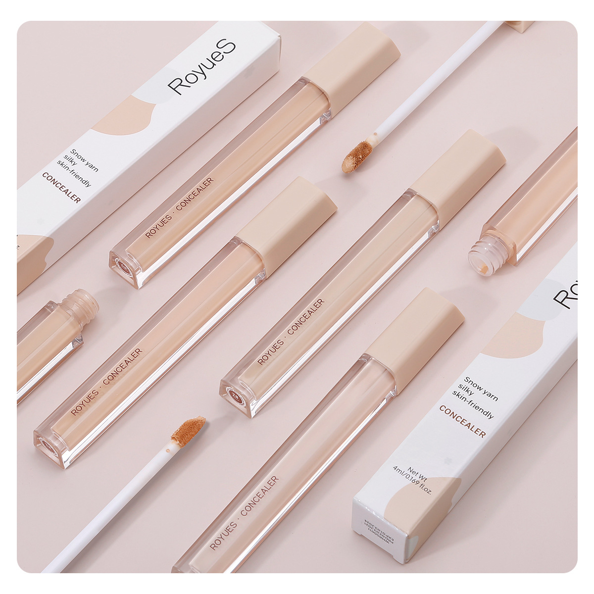 Cross-Border Liquid Concealer Cover Dark Circles Spots BB Cream Foundation Liquid Concealer Cosmetics Lipstick Mask Wholesale