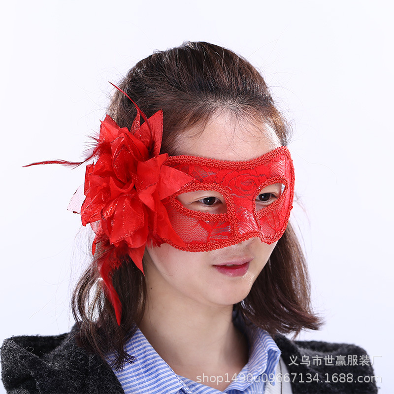 Wholesale children&#039;s toy dance party chicken feather mask