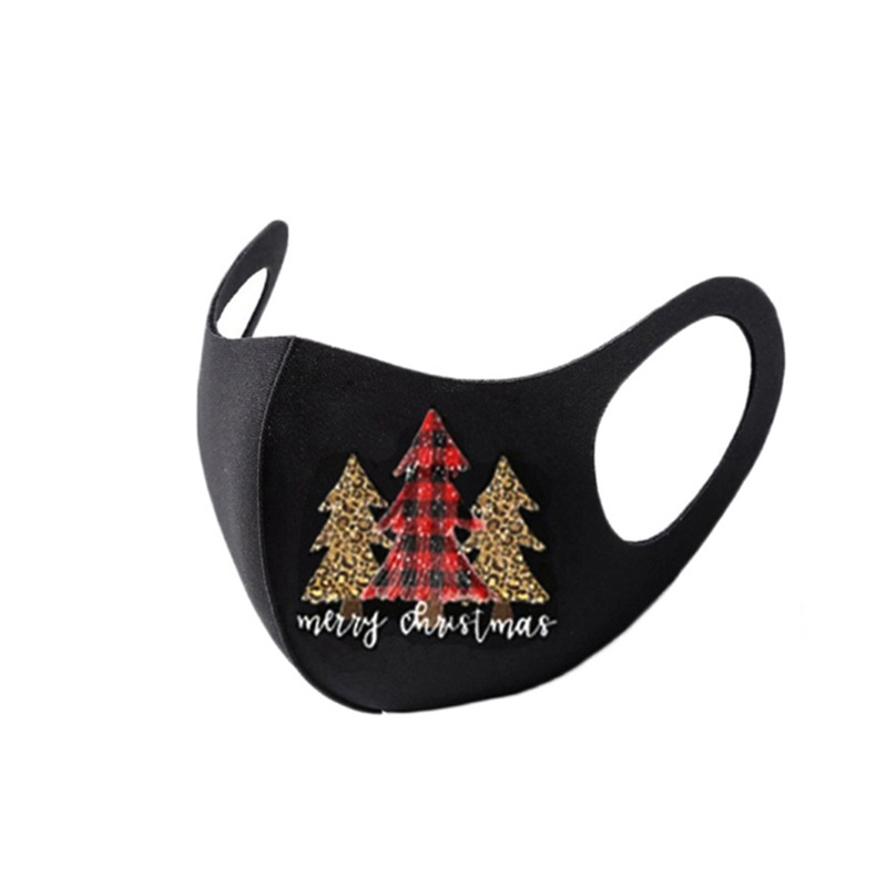 Christmas Mask Internet Celebrity Star Halloween Printing Autumn and Winter Ice Cotton Adult Non-Disposable Washable and Dustproof Christmas Mask Internet Celebrity Star Halloween Printing Autumn and Winter Ice Cotton Adult Non-Disposable Washable and Dustproof