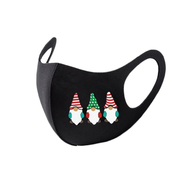 Christmas Mask Internet Celebrity Star Halloween Printing Autumn and Winter Ice Cotton Adult Non-Disposable Washable and Dustproof Christmas Mask Internet Celebrity Star Halloween Printing Autumn and Winter Ice Cotton Adult Non-Disposable Washable and Dustproof