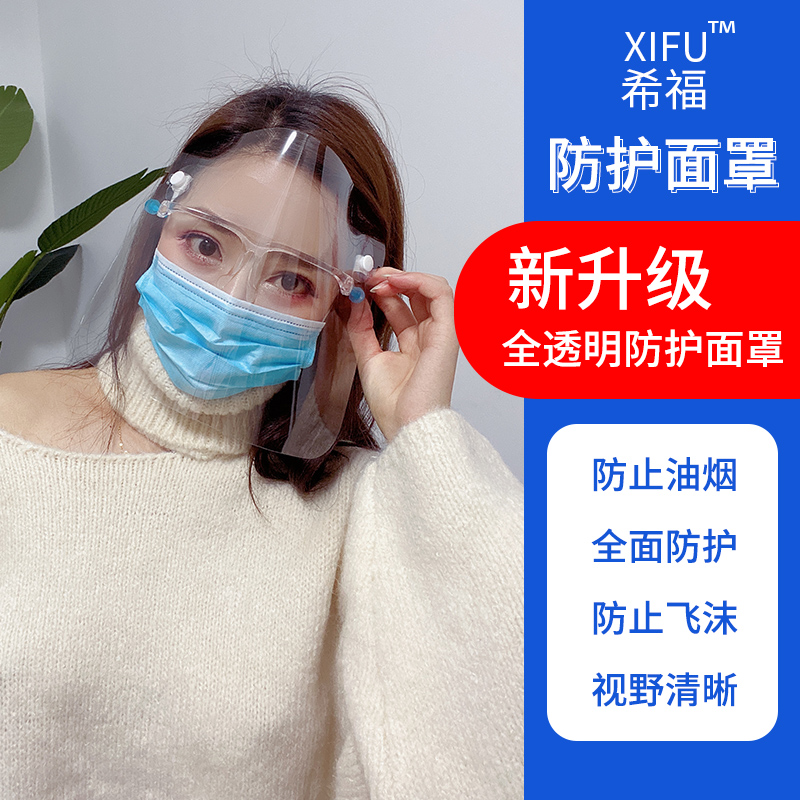 Full face mask for oil and fog protection
