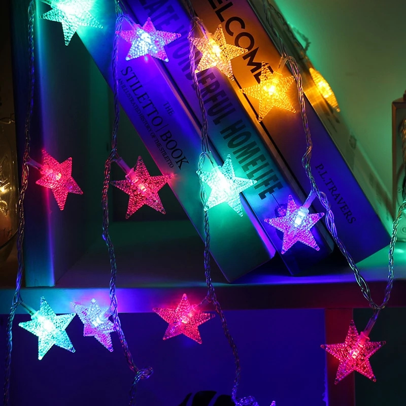 Factory Christmas Decorative Lamp Star String light Festival Party Items Wedding decoration Christmas lights