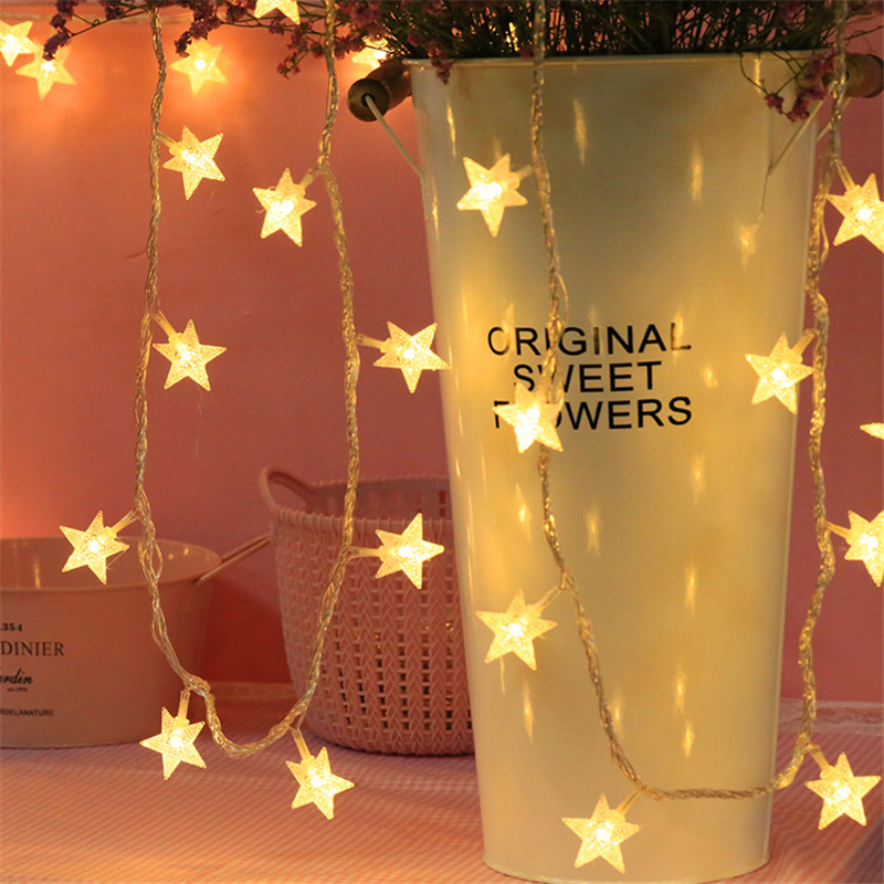 Factory Christmas Decorative Lamp Star String light Festival Party Items Wedding decoration Christmas lights