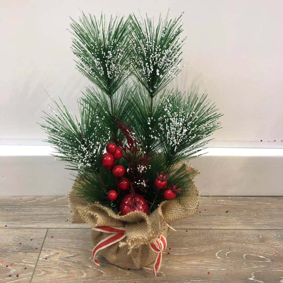 Christmas gift sets pine needles tree miniature pine Christmas decorations Christmas flower POTS resemble pine trees