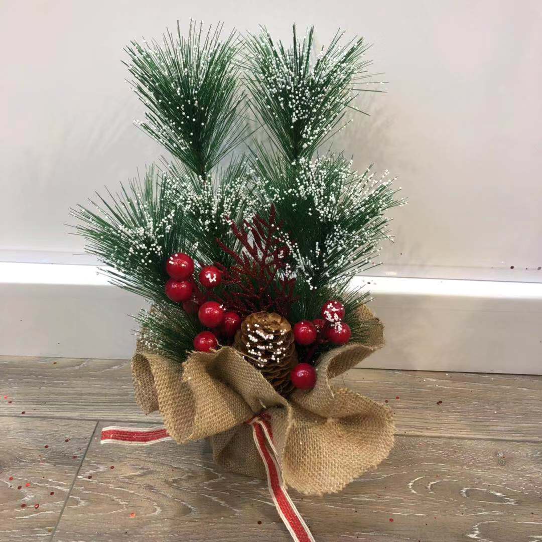 Christmas gift sets pine needles tree miniature pine Christmas decorations Christmas flower POTS resemble pine trees